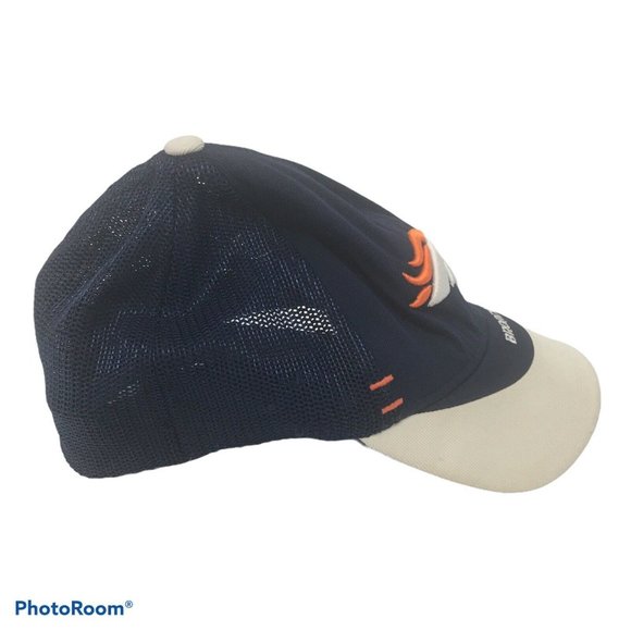 Denver Broncos 3D Embroidered Reebok Authentic Sideline NFL Mesh Back Hat - Picture 2 of 10